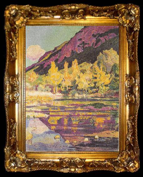 framed  Ferdinand Hodler Am Fuss des Petit Saleve, ta009-2